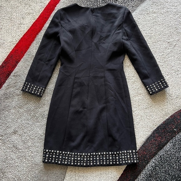 Michael Kors Black Embellished Long Sleeve Sheath Dress - Picture 5 of 5